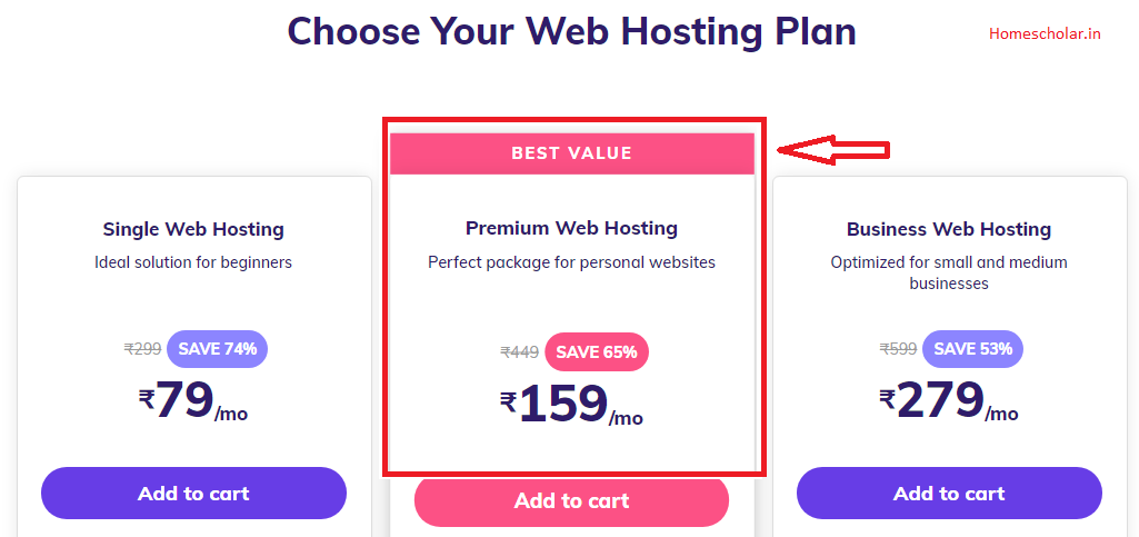 Choose Your Web hosting Plan on Hostinger