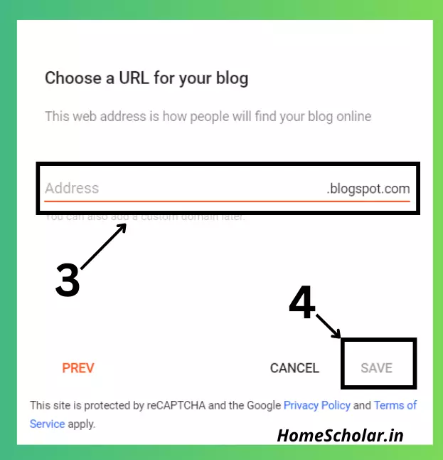 Choose a URL for your blog Free Blog Kaise Banaye