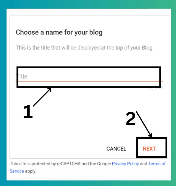 Choose a name for your blog Free Blog Kaise Banaye